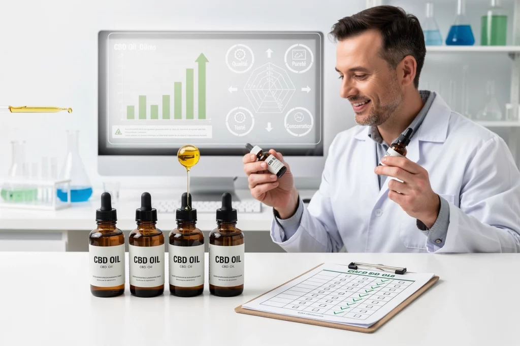 critères d'analyse des huiles CBD